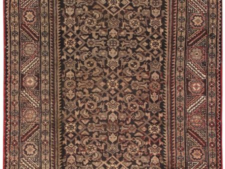 Vintage Hamadan  Hand-Knotted Lamb s Wool Area Rug For Cheap