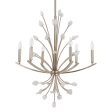 Juliette 6 Light Silver Chandelier For Discount