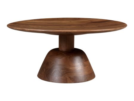 Nels Coffee Table Dark Brown Discount