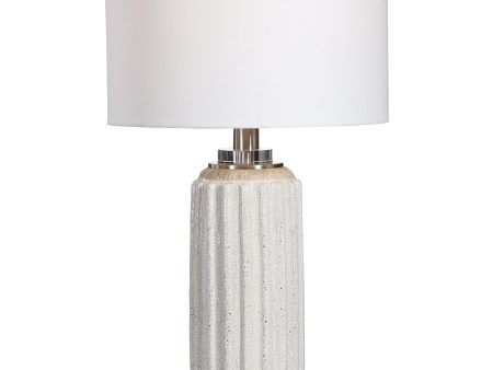 Azariah White Crackle Table Lamp Hot on Sale