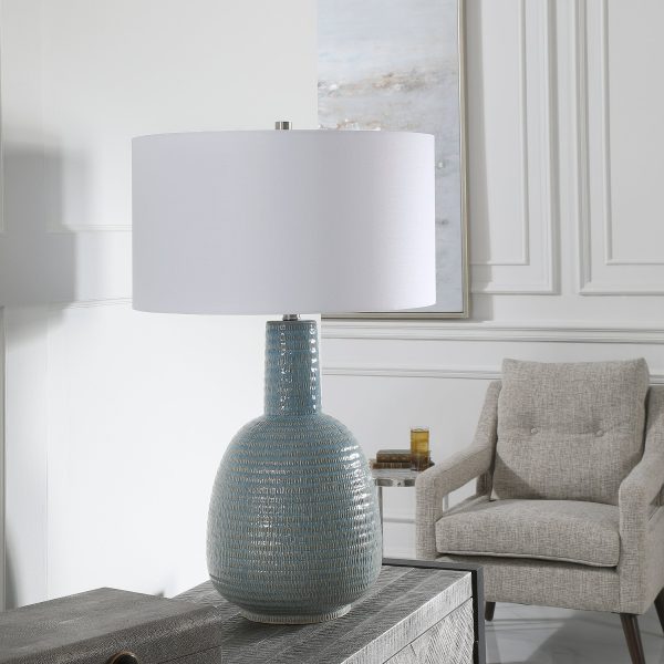 Delta Light Aqua Table Lamp For Discount