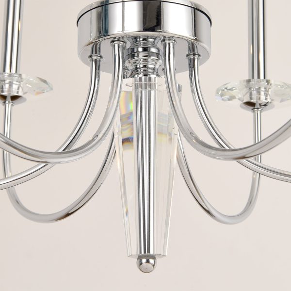 Hestia Collection Metal & Cystal Chandelier Lights For Cheap