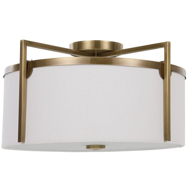 Colfax Brass 3 Light Semi Flush on Sale