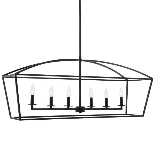 Clayton 6 Light Linear Chandelier Online