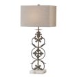 Gerosa Aged Bronze Table Lamp For Sale