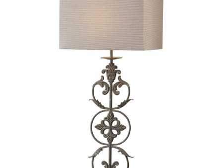 Gerosa Aged Bronze Table Lamp For Sale