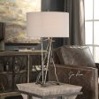 Lakota Brushed Nickel Lamp For Sale