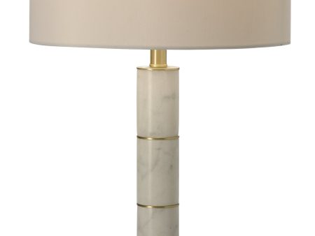 Marble Column Table Lamp, Set of 2 For Cheap