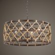 Hilo 4 Light Drum Pendant For Sale