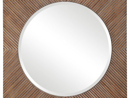 Uma Wooden Square Mirror on Sale