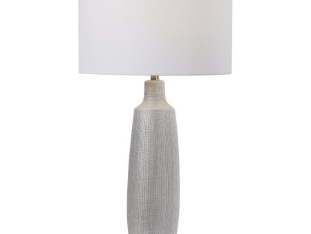 Kathleen Metallic Silver Table Lamp Cheap