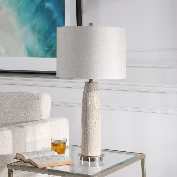 Delgado Light Gray Table Lamp Online now