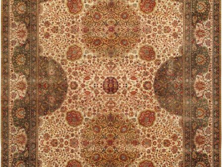 Agra Collection Hand-Knotted Lamb s Wool Area Rug on Sale