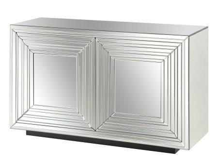 2 Door Mirrored Cabinet For Sale