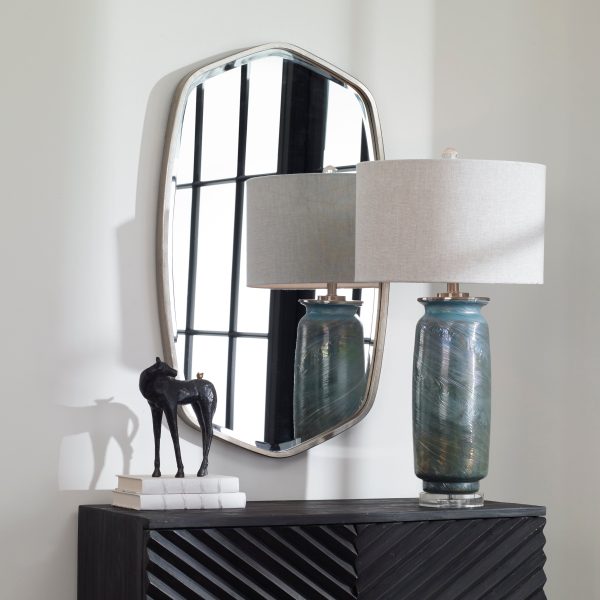 Duronia Brushed Silver Mirror Online now