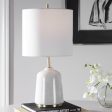 Eloise White Marble Table Lamp Discount