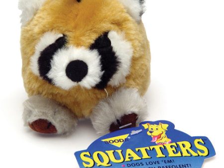 Booda Squatter Dog Toy Raccoon 1 Each Medium by San Francisco Bay Brand Fashion