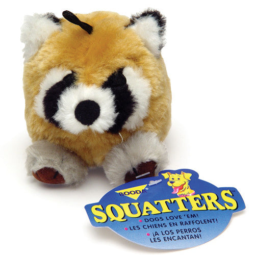 Booda Squatter Dog Toy Raccoon 1 Each Medium by San Francisco Bay Brand Fashion