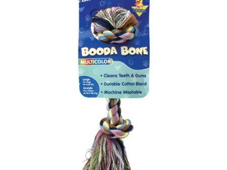 Booda 2-Knot Rope Bone Dog Toy Multi-Color, 1 Each Large by San Francisco Bay Brand For Sale