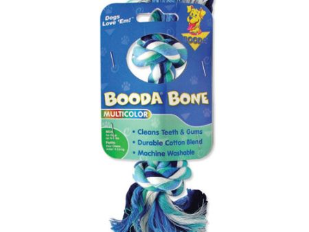 Booda 2-Knot Rope Bone Dog Toy Multi-Color, 1 Each XS by San Francisco Bay Brand Online