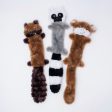 ZippyPaws Skinny Peltz Dog Toy Chipmunk, Lemur, Monkey, 1 Each LG, 3 Pack by ZippyPaws Online now