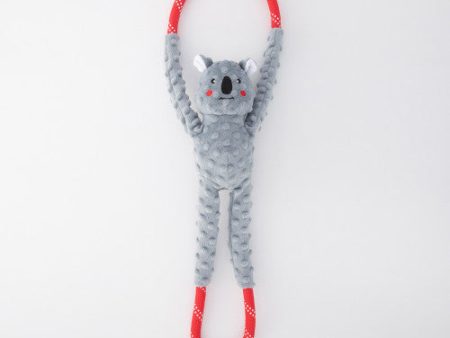 ZippyPaws RopeTugz Dog Toy Koala, Grey, 1 Each Large by ZippyPaws For Sale