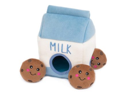 ZippyPaws Zippy Burrow Dog Toy Milk and Cookies, 1 Each Medium by ZippyPaws Cheap