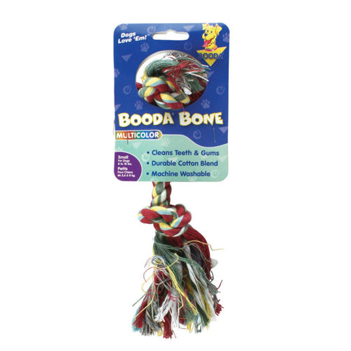 Booda 2-Knot Rope Bone Dog Toy Multi-Color, 1 Each Small by San Francisco Bay Brand Online now