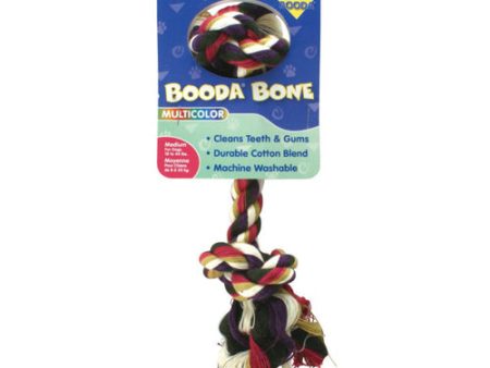 Booda 2-Knot Rope Bone Dog Toy Multi-Color, 1 Each Medium by San Francisco Bay Brand Online now