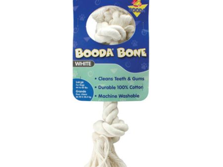 Booda 2-Knot Rope Bone Dog Toy White, 1 Each Large by San Francisco Bay Brand Online Hot Sale