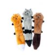 ZippyPaws Skinny Peltz Dog Toy Fox, Raccoon, Squirrel, 1 Each SM, 3 Pack by ZippyPaws For Discount