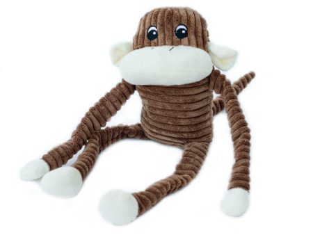 ZippyPaws Spencer the Crinkle Monkey Dog Toy Brown, 1 Each Large by ZippyPaws Cheap