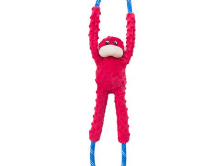 ZippyPaws RopeTugz Dog Toy Monkey, Red, 1 Each Large by ZippyPaws Sale