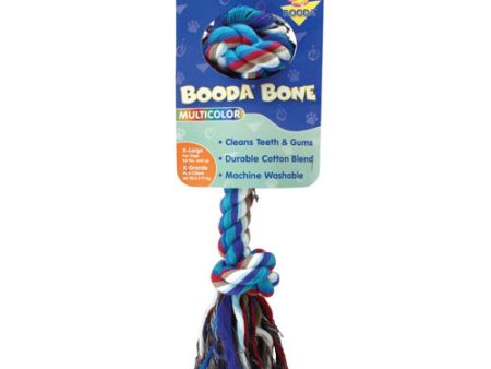 Booda 2-Knot Rope Bone Dog Toy Multi-Color, 1 Each XL by San Francisco Bay Brand Discount